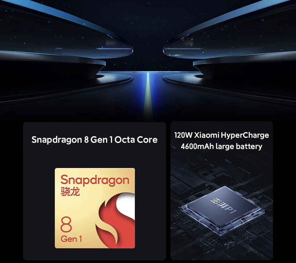 هاتف Xiaomi 12 Pro Android Snapdragon8 Gen1 شاشة 6.73 بوصة شاحن سريع 120 وات كاميرات ثلاثية 50 ميجابكسل هاتف مستعمل
