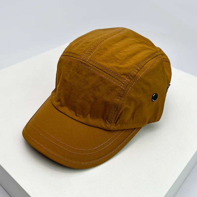 New Men Women Quick Drying Retro Snapback Caps Outdoor Camping Sunshade Breathable Baseball Hats Versatile Fashion Simple Light
