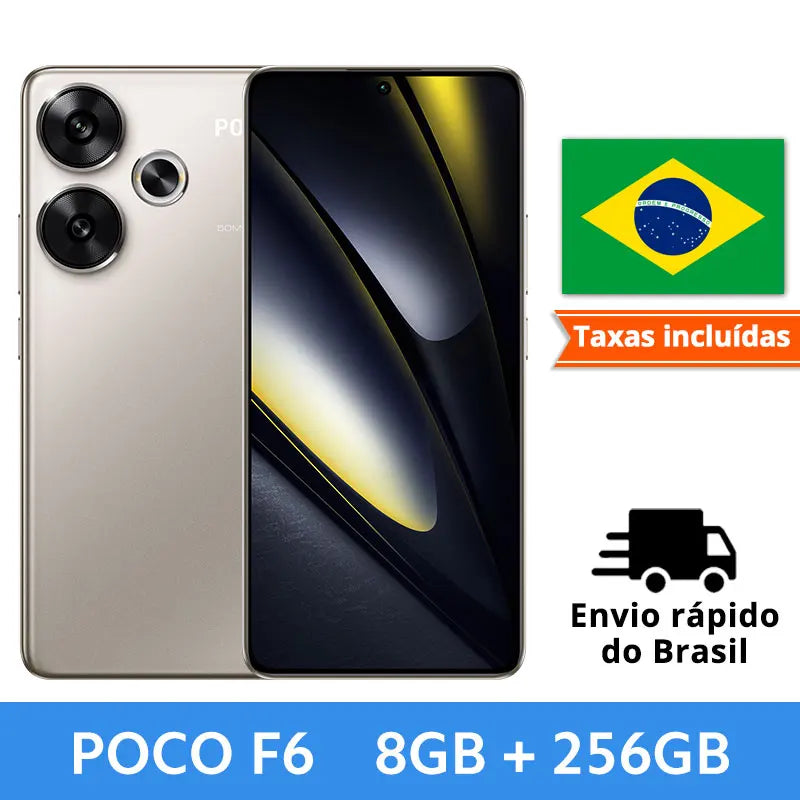 NEW POCO F6 Smartphone Snapdragon®8s Gen 3 1.5K CrystalRes AMOLED 90W Turbo Charging 5000mAh Battary 50MP dual camera with OIS