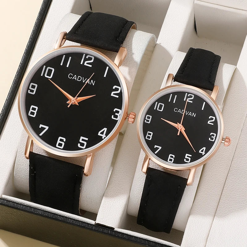 Top Luxury Brand Couple Watch For Women Men Clock Male Calendar Love Dial Quartz Wrist Watches Leather Ladies Man Watch