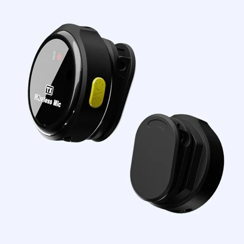 2024 New Button type wireless lavalier microphone with charging compartment, outdoor live streaming equipment, noise reduction
