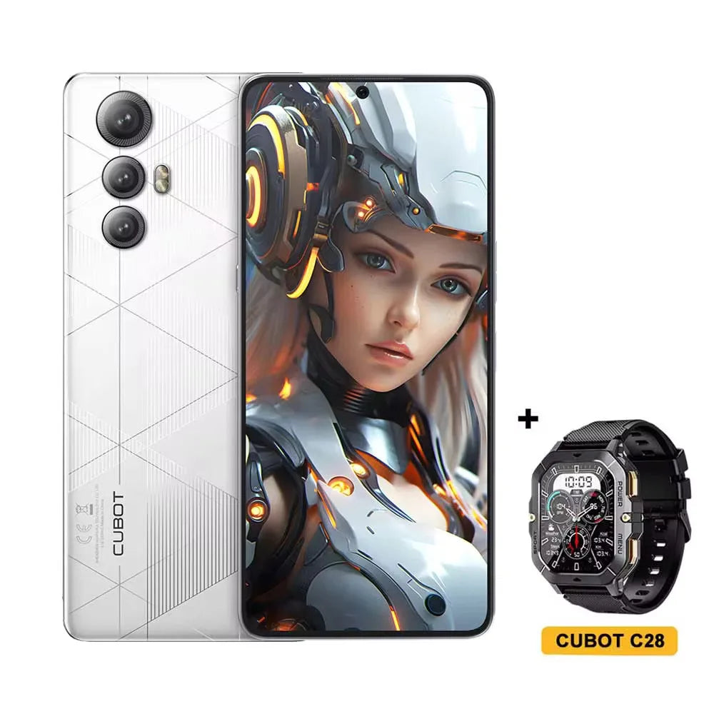 CUBOT MAX 5 5G Smartphone 6.95" 144Hz Screen MTK Dimensity 8200 Octa Core 24GB(12+12)RAM 256GB ROM Android 14 100MP Main Camera