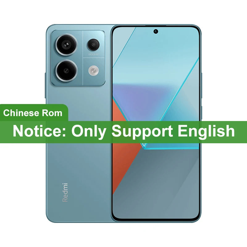 Global ROM Xiaomi Redmi Note 13 Pro 128GB/256GB/512GB Snapdragon 7s Gen 2 200MP+16MP Camera 6.67 ” Screen  67W 5100mAh Battery