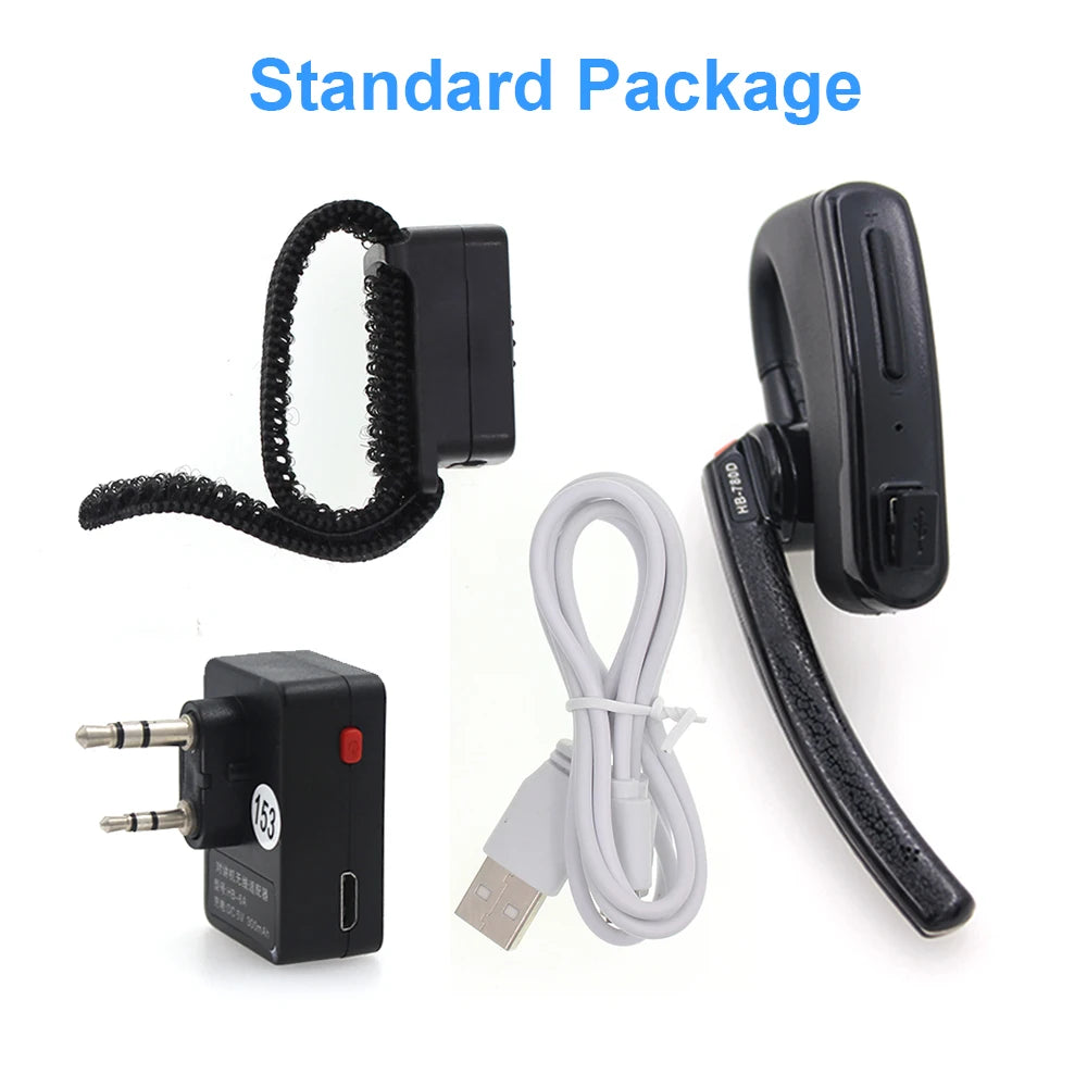 ANYSECU Handsfree Wireless Headphone K1 Plug For Baofeng UV-82 UV-5R TH-UV8000D Walkie Talkie Earpiece