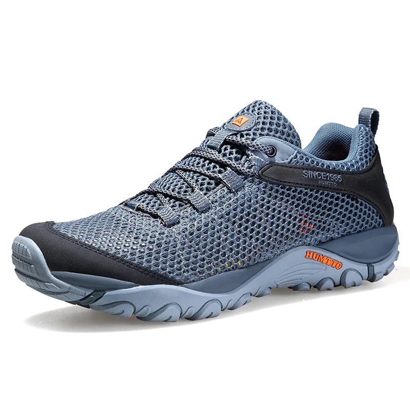 HUMTTO Summer Non-leather Casual Shoes for Men Fashion Men's Sports Shoes Breathable Luxury Designer Outdoor Black Mens Sneakers