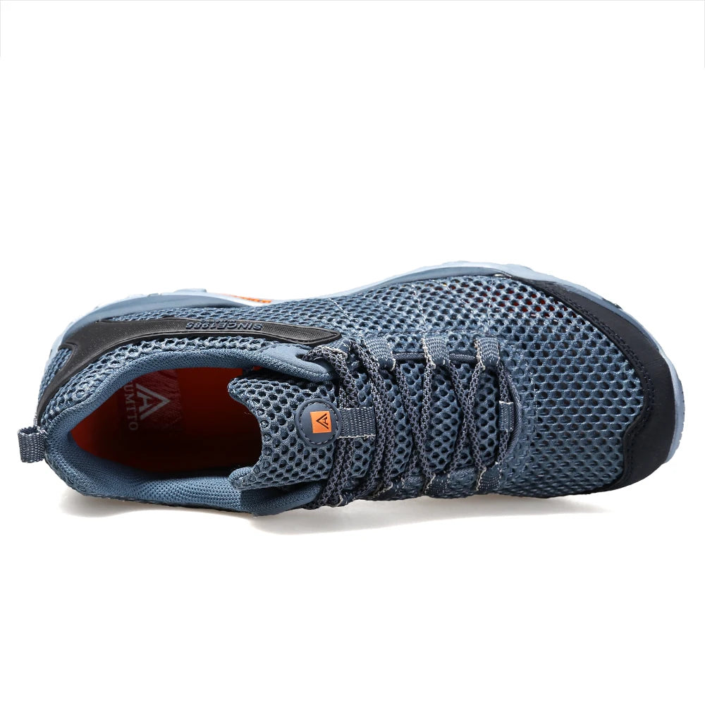 HUMTTO Summer Non-leather Casual Shoes for Men Fashion Men's Sports Shoes Breathable Luxury Designer Outdoor Black Mens Sneakers