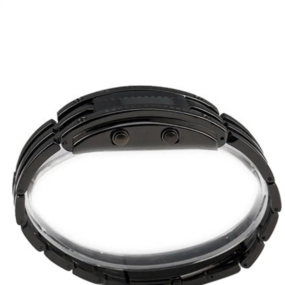 2021 New Fashion Punk Wristwatch with Strap Date Digital Tungsten Steel Fashion Luminous Watch for Couple