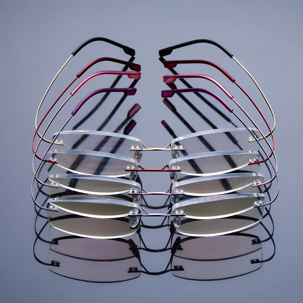Ultralight Rimless Reading Glasses Unisex Flexible Magnetic Eyewear for Men Women Vision Care Presbyopic Eyeglasses +1.0~+4.0