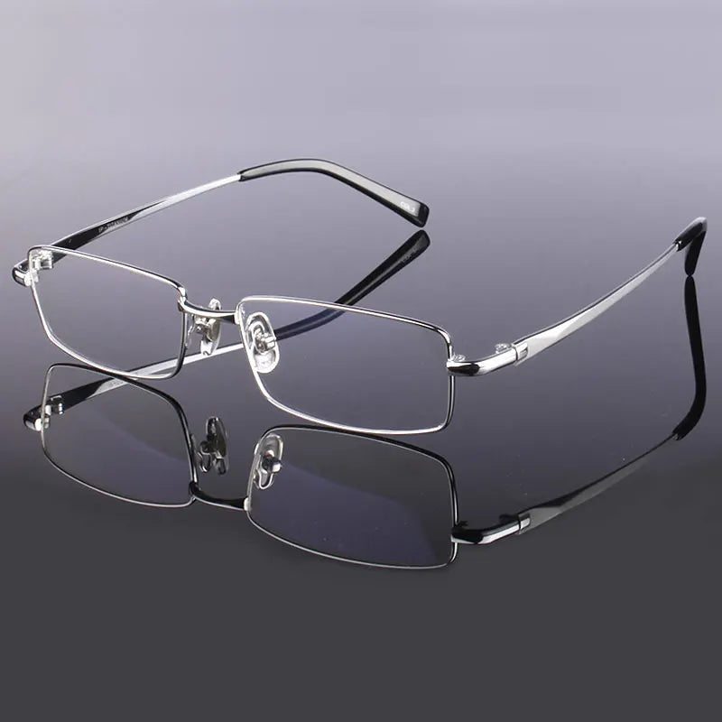 Full Rim Pure Titanium Eyeglasses Frame for Men Optical Glasses Frame Prescription Eyewear Spectacles 9867 Alloy Fashion Frame