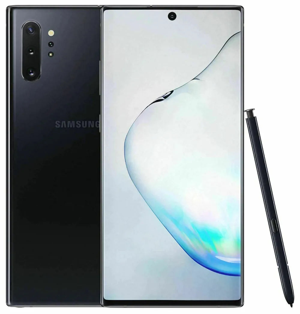 Samsung Galaxy Note10 Plus Note10+ N975U1 256/512GB ROM 12GB RAM 6.8" Snapdragon 855 NFC 4G LTE Original Unlocked Cell Phone