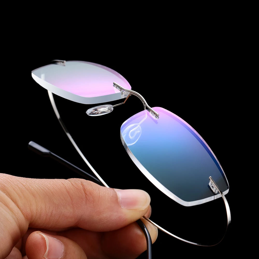 Ultralight Rimless Reading Glasses Unisex Flexible Magnetic Eyewear for Men Women Vision Care Presbyopic Eyeglasses +1.0~+4.0