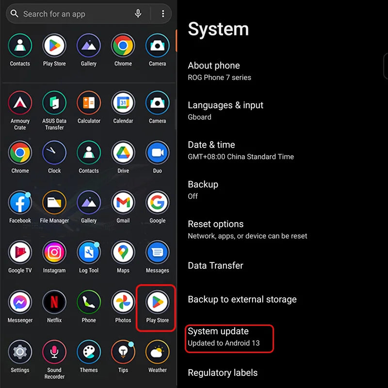 2023 New ASUS ROG 7/7Ultimate Snapdragon 8 Gen 2 6.78'' 165Hz AMOLED 65W 6000mAh IP54 Waterproof ROG 7 Gaming smartphone NFC