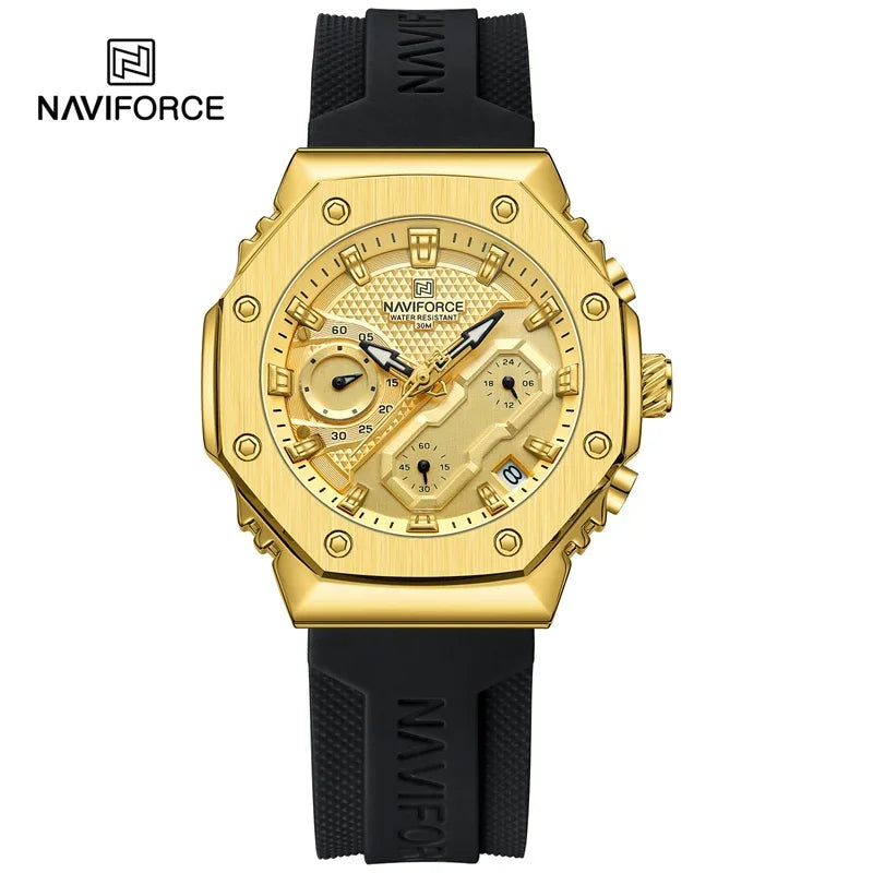 NAVIFORCE NF8035 Fashion Sport Lover's Watches for Men and Women Silicone Strap Military Waterproof High Quality Couple watches