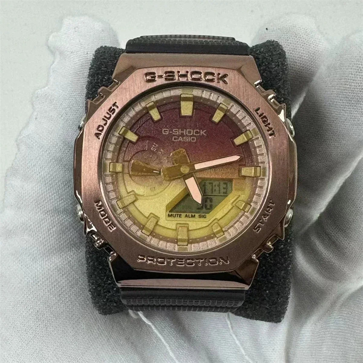 New Men's Watch GM-2100 Waterproof and Shockproof Date Sports Alarm Clock Multi functional LED Dual Screen Watch