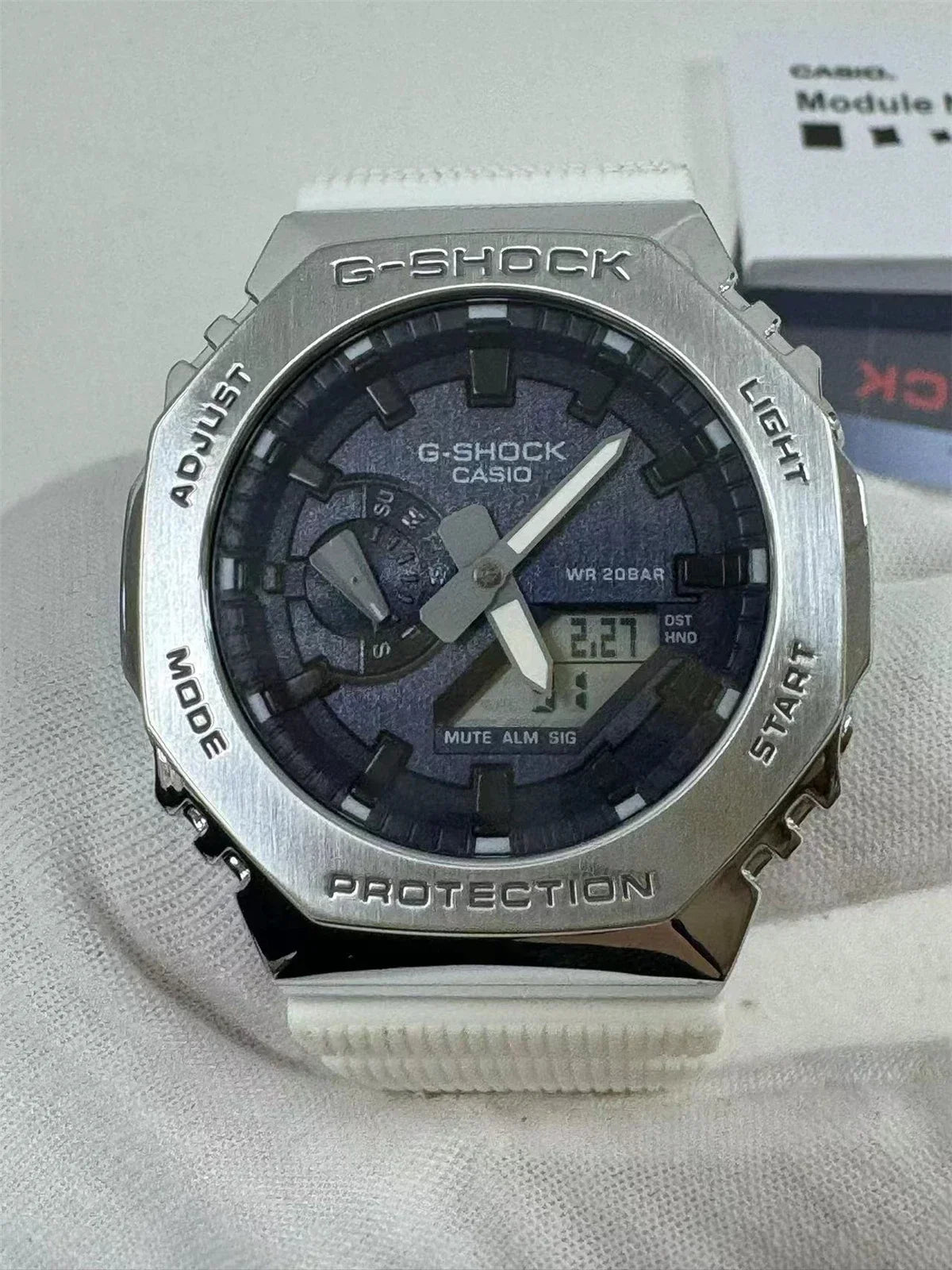 New Men's Watch GM-2100 Waterproof and Shockproof Date Sports Alarm Clock Multi functional LED Dual Screen Watch