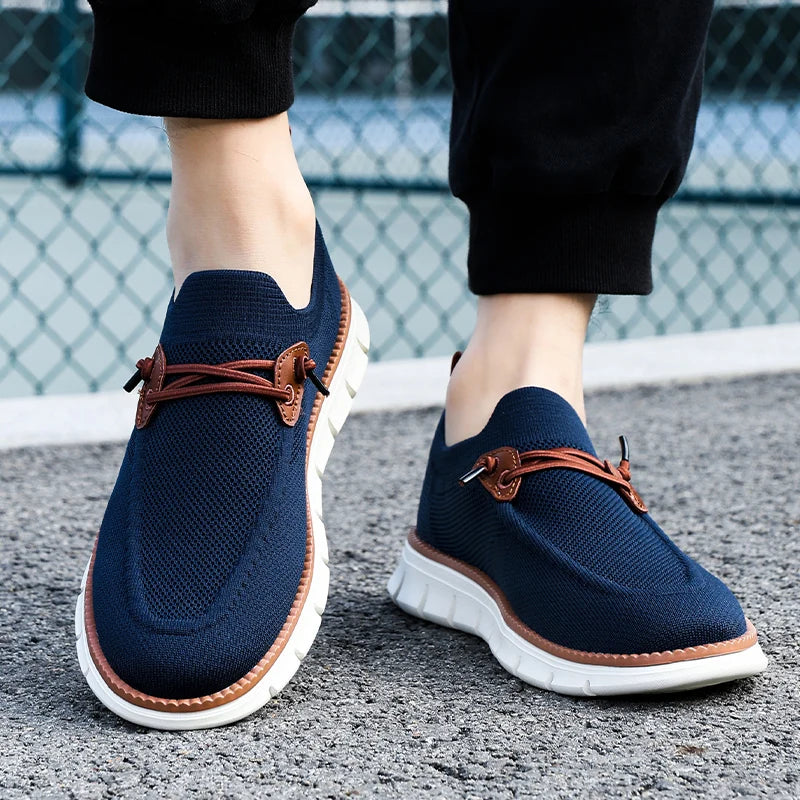 RM Outdoor Men’s Sneakers Shoes Men Loafers Lightweight Summer Fashion Breathable Mesh Men Casual Shoes Men Trainer