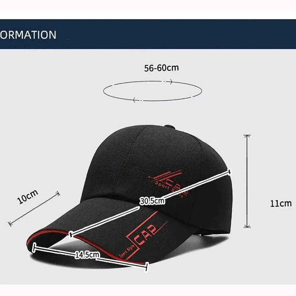 Hats, Men, Summer Long Brim, Baseball Caps, Spring Casual, Outdoor Sun, Fishing Hats, Sunscreens, Shade Caps, Women