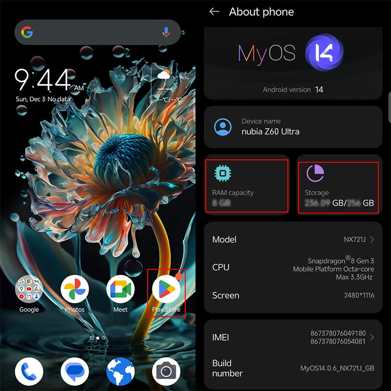 No Tax Ship from Brazil Nubia Z60 Ultra Global Version 64MP Main 6.8‘’ 5G Phone Snapdragon 8Gen3 NFC 6000mAh 80W IP68ModelNX721J