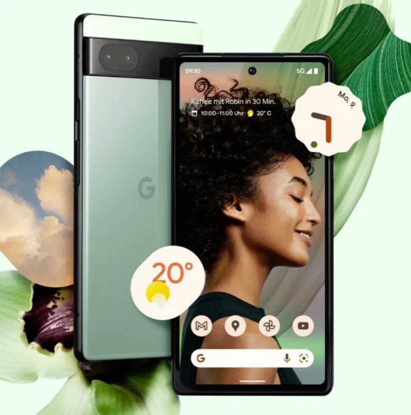 Google Pixel 6A 6GB RAM 128GB ROM 6.1" NFC Octa Core Google Tensor Original Unlocked 5G Cell Phone