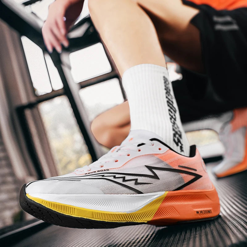 Sneaker Men New Full Palm Carbon Plate Running Shoes Marathon Racing Non-slip Shock-absorbing Sports Shoes Women Training Shoes