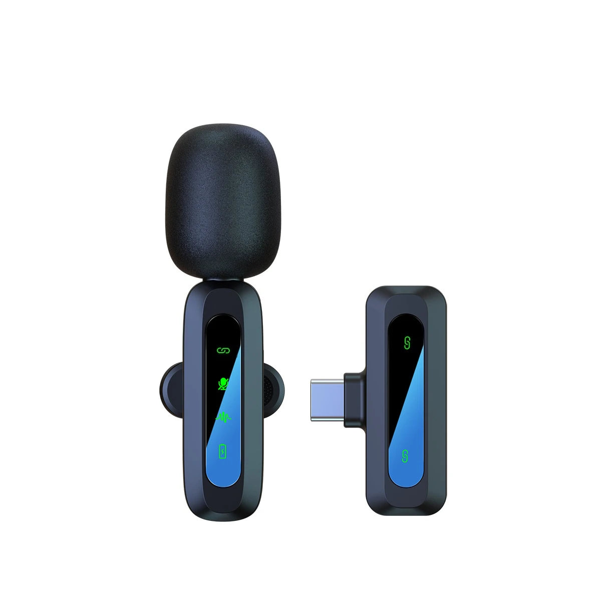 Wireless Lavalier Microphone 100FT Transmission, 360 Omnidirectional HD High Sensitivity Mic for Interview, Vlog,YouTube, TikTok