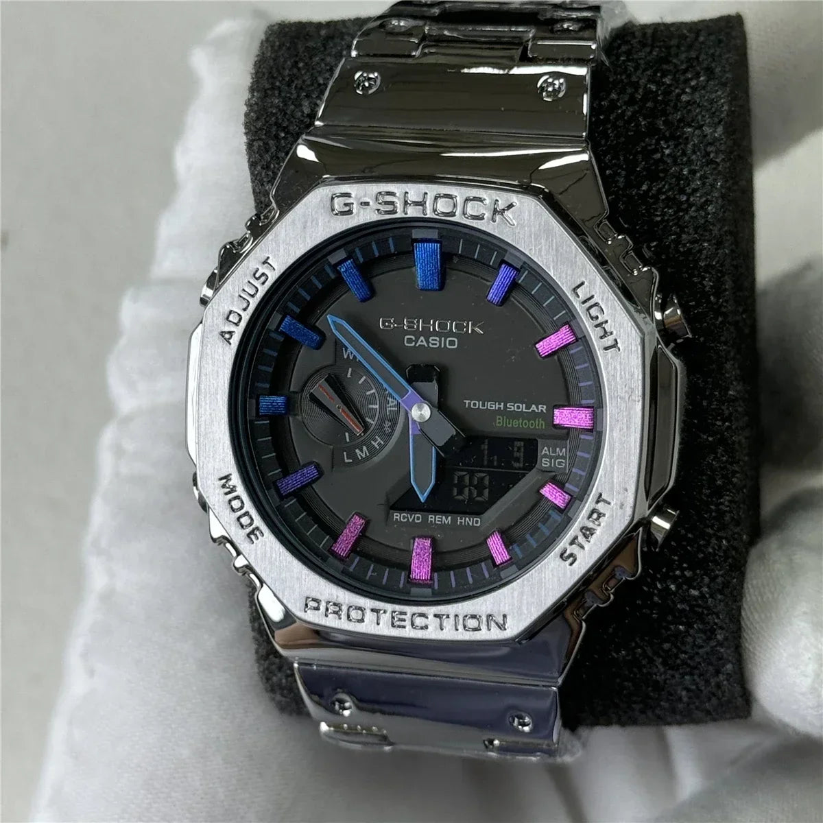 New Men's Watch GM-2100 Waterproof and Shockproof Date Sports Alarm Clock Multi functional LED Dual Screen Watch