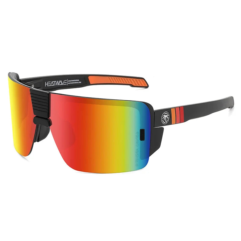 2024 New Heat wave Brand VECTOR Extra Large Men's Outdoor Sports Bike Windproof Sunglasses Fashion Women's Tone