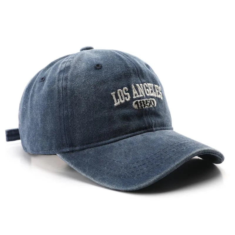 Fashion Casual Baseball Cap for Women Men Cotton Soft Top Hats Unisex Los Angeles Embroidery Snapback Hat Hiking Sunscreen Caps