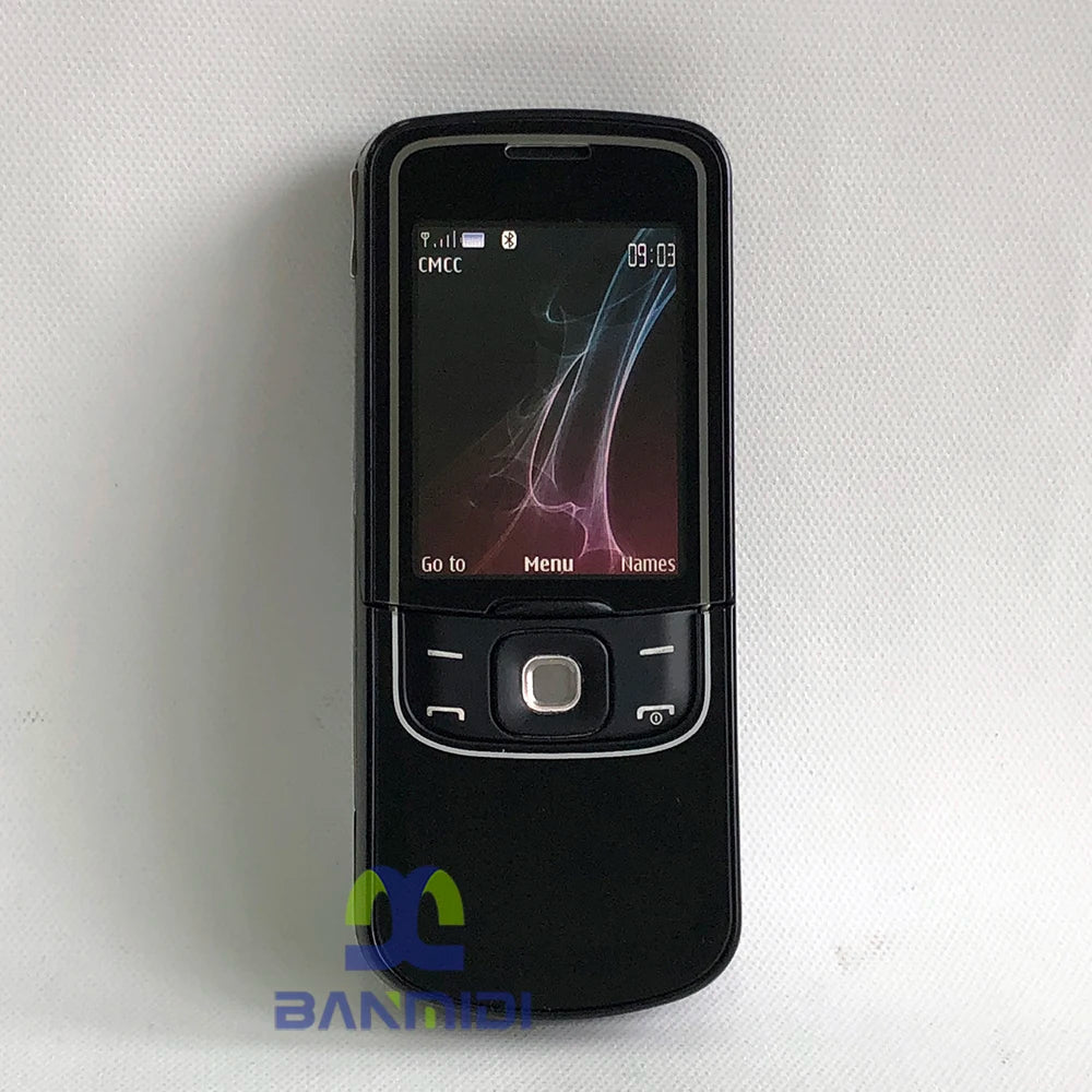 Original 8600 Luna Refurbished Mobile Cell Phone Unlocked GSM Quad-Band Arabic Russian Hebrew Keyboard, Made on 2007 in Germany