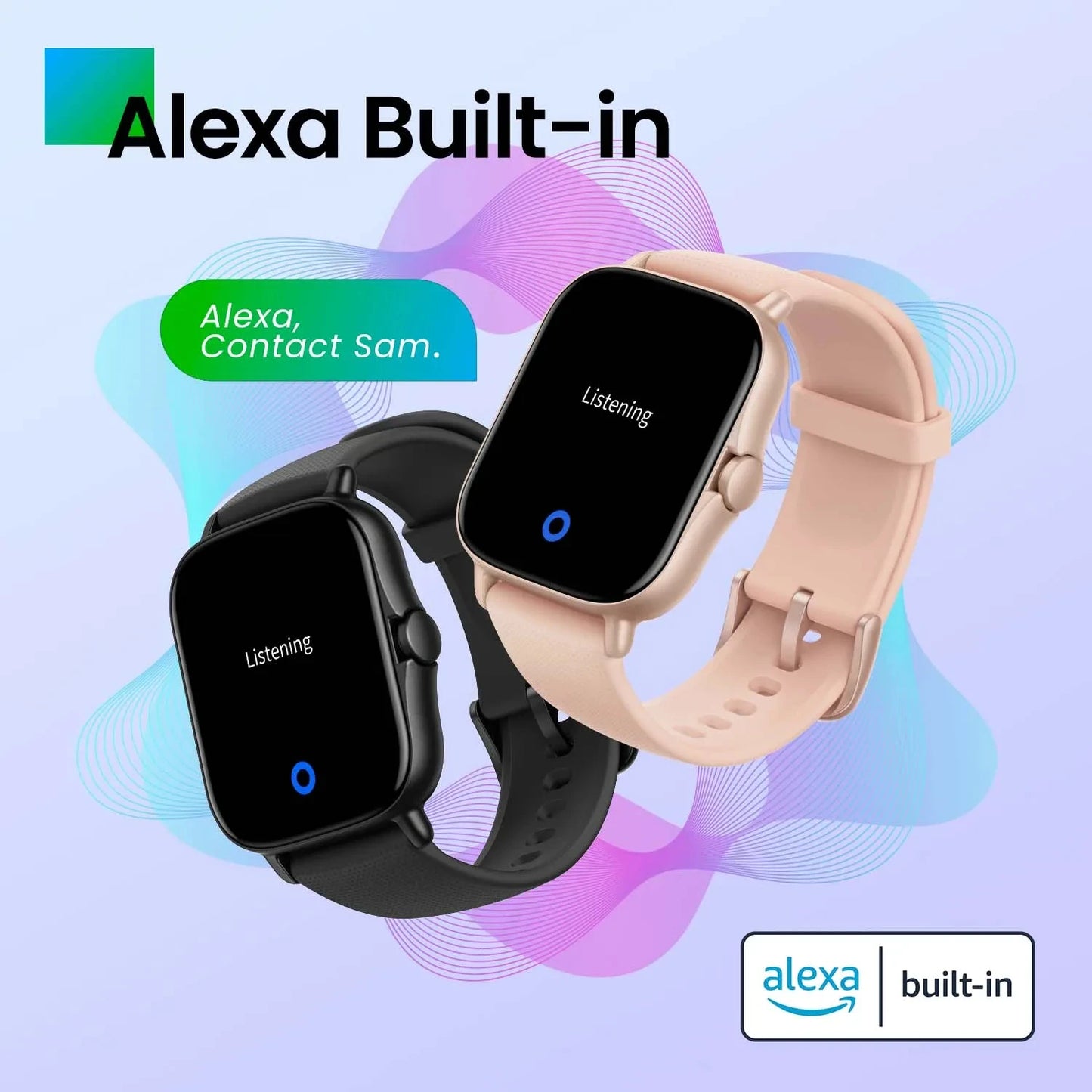 [إصدار جديد] ساعة ذكية Amazfit GTS 2 لتتبع الصحة واللياقة البدنية مع Alexa مدمجة للهواتف التي تعمل بنظام Android IOS