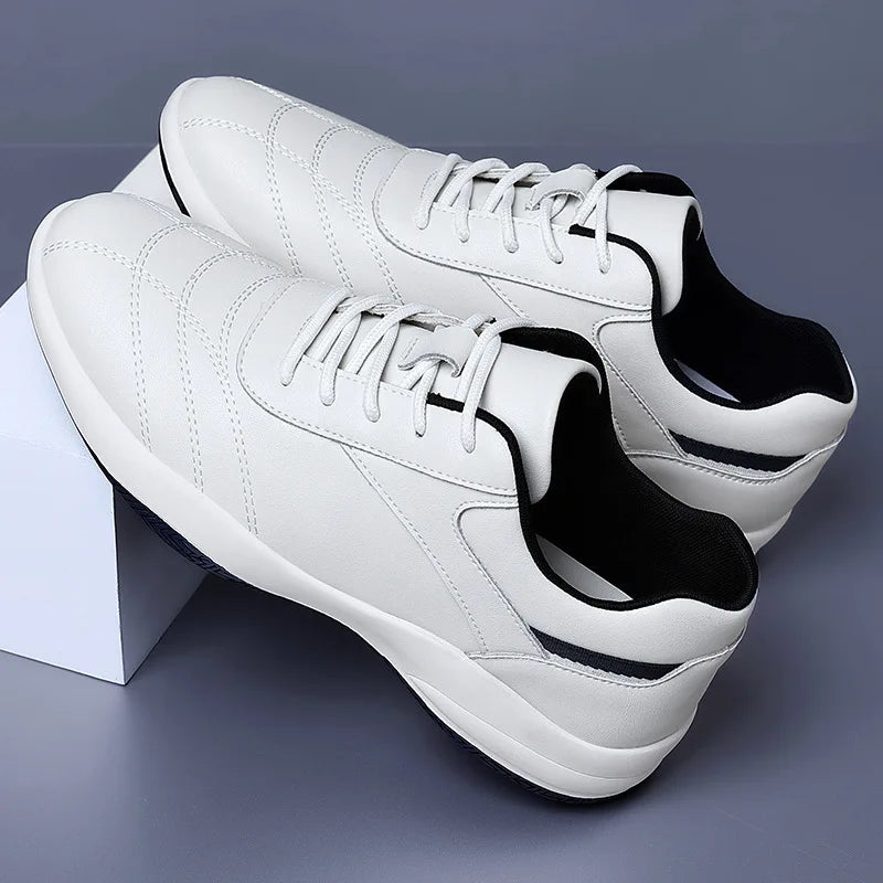 Men Business Dress Leather Shoes Spring Autumn Leisure Genuine Leather Breathable Soft Sole Comfortable Vulcanized Shoes for Men