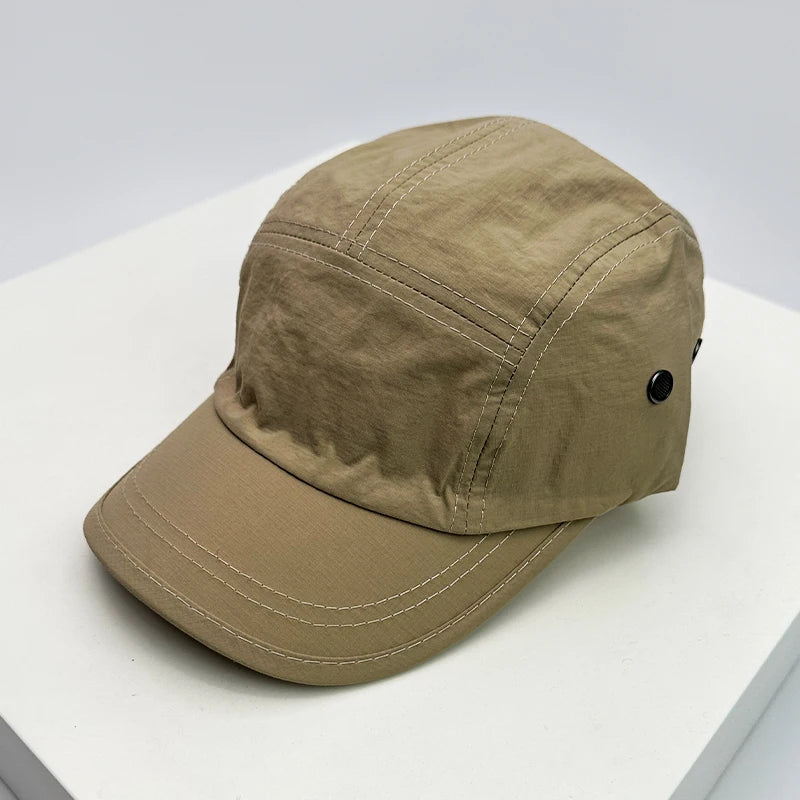 New Men Women Quick Drying Retro Snapback Caps Outdoor Camping Sunshade Breathable Baseball Hats Versatile Fashion Simple Light