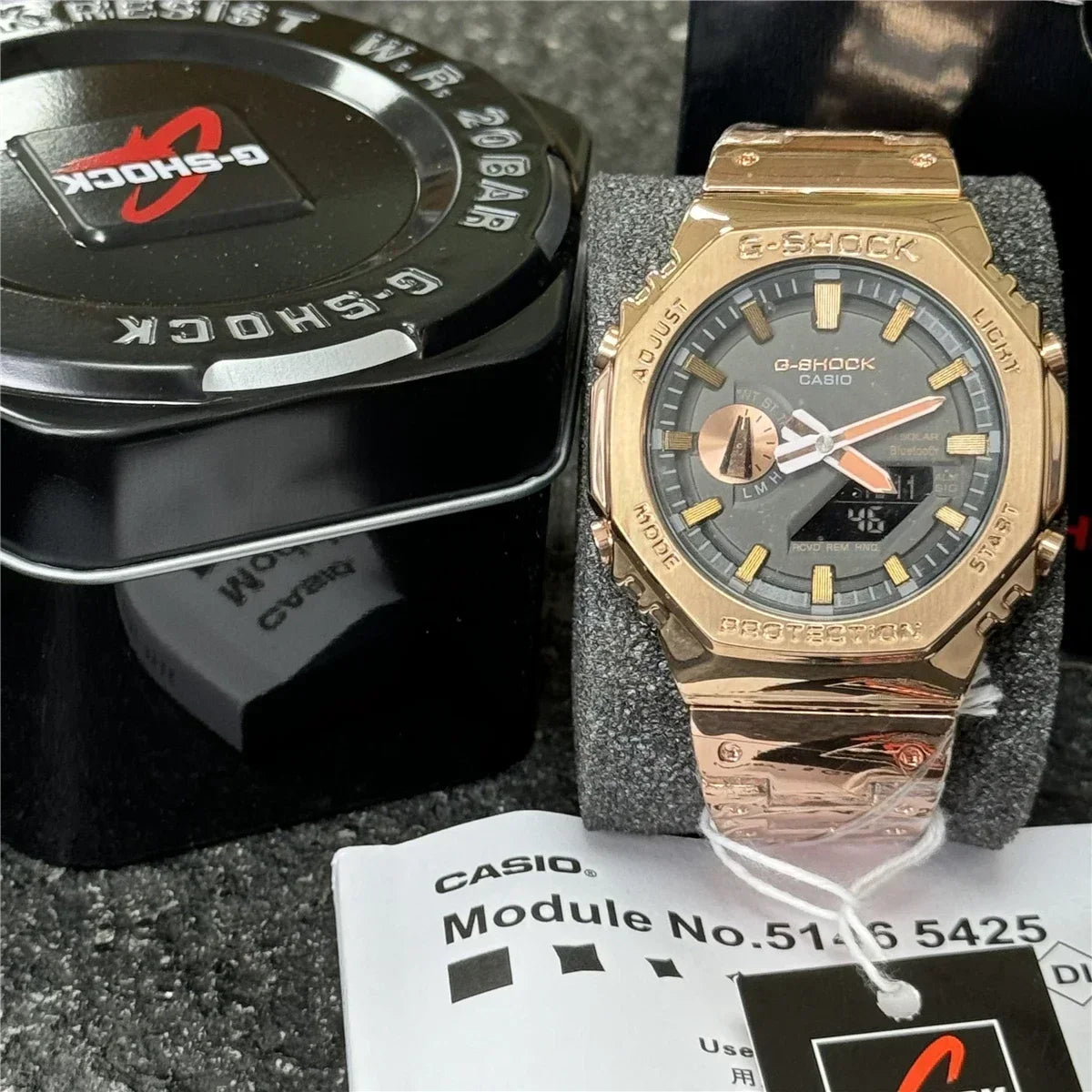 New Men's Watch GM-2100 Waterproof and Shockproof Date Sports Alarm Clock Multi functional LED Dual Screen Watch
