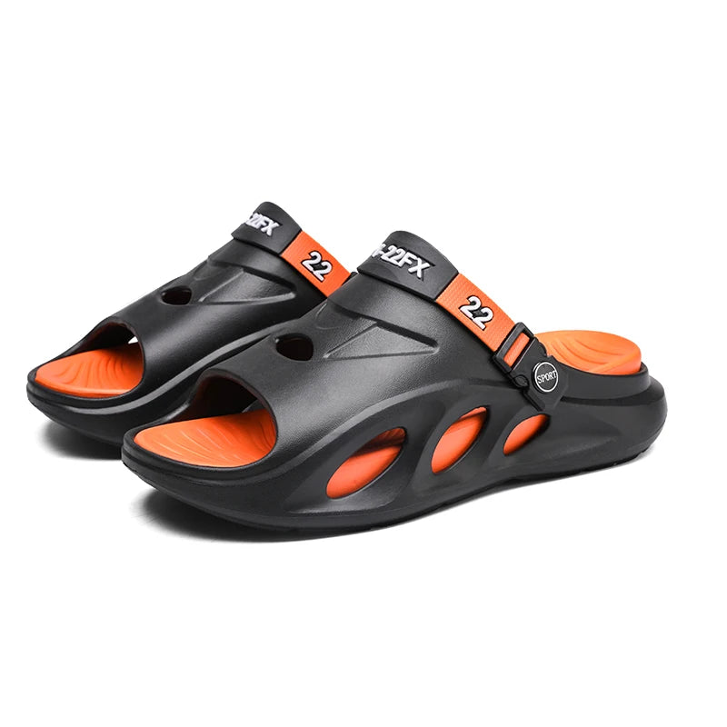 New Style Summer Men Slippers EVA Mans Flip Flops Outdoor Beach Sandals Young Fashion Men's Sandals Thick Bottom Non-slip Shoes