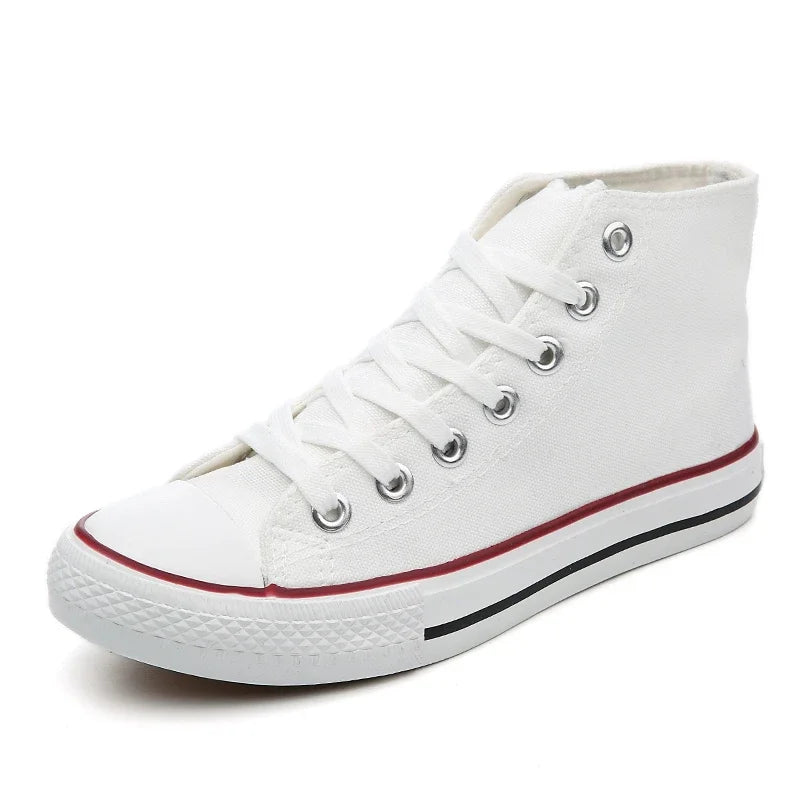 Breathable Lace-up Athletic High Top Canvas Vulcanized Shoes Zapatos De Hombre 2023 Men Shoes Summer Leisure Sneaker Fashion