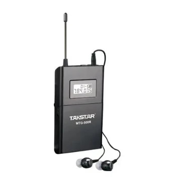 Hot selling TAKSTAR WTG-500 single receiving(including earphone)Wireless tour guide system receiver only+in ear earphone