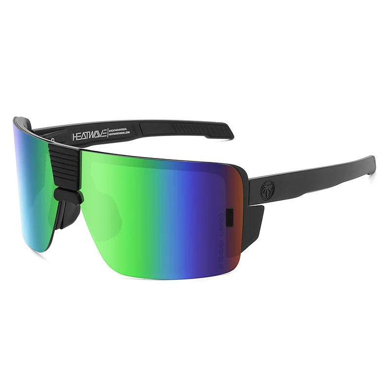 2024 New Heat wave Brand VECTOR Extra Large Men's Outdoor Sports Bike Windproof Sunglasses Fashion Women's Tone