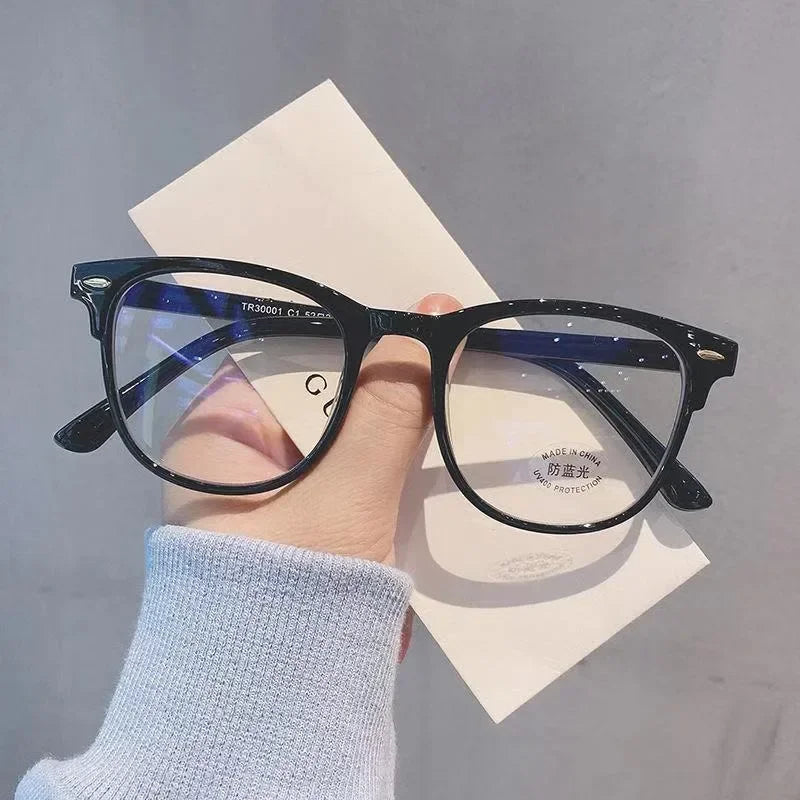 2024 New Transparent Computer Glasses Frame Women Men Anti Blue Light Round Eyewear Blocking Glasses Optical Spectacle Eyeglass