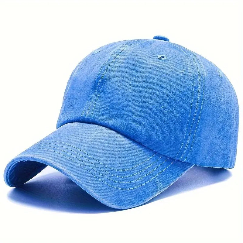 Men Women Unisex Baseball Cap Adjustable Solid Color Casual Hat Stretchy Fabric for Sports Secure Drawstring Closure Dad Hat