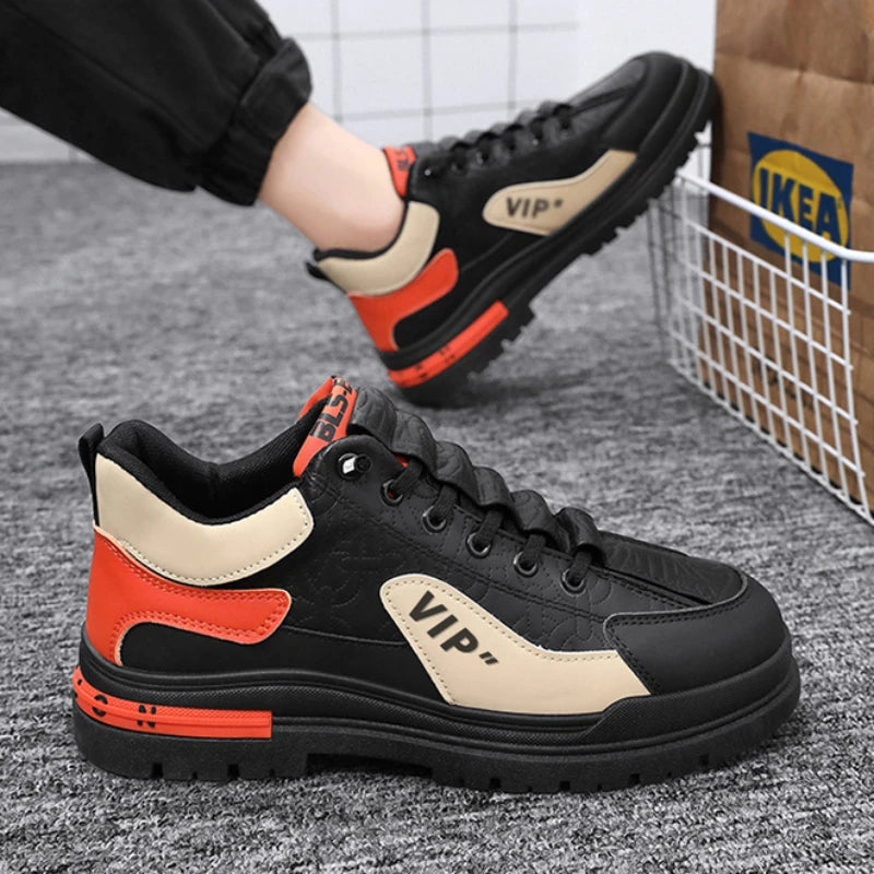 2024 New Shoes for Men Comfortable Lace Up Flat Men's Casual Shoes Outdoor Male Sneakers Fashion Sport Vulcanized Men Shoes 운동화