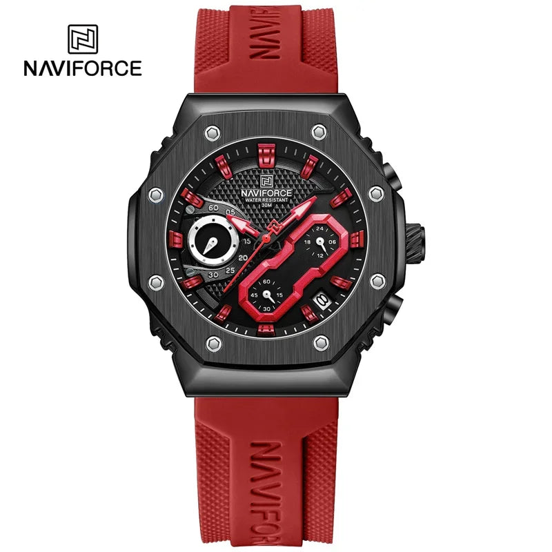 NAVIFORCE NF8035 Fashion Sport Lover's Watches for Men and Women Silicone Strap Military Waterproof High Quality Couple watches