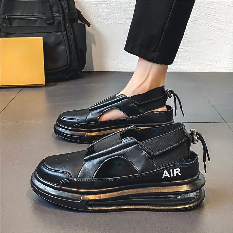 Men's Sandals Summer Leather Sandals Holiday Outdoor Casual Shoes Beach Sandalias Zapatos Hombre Chaussure Homme