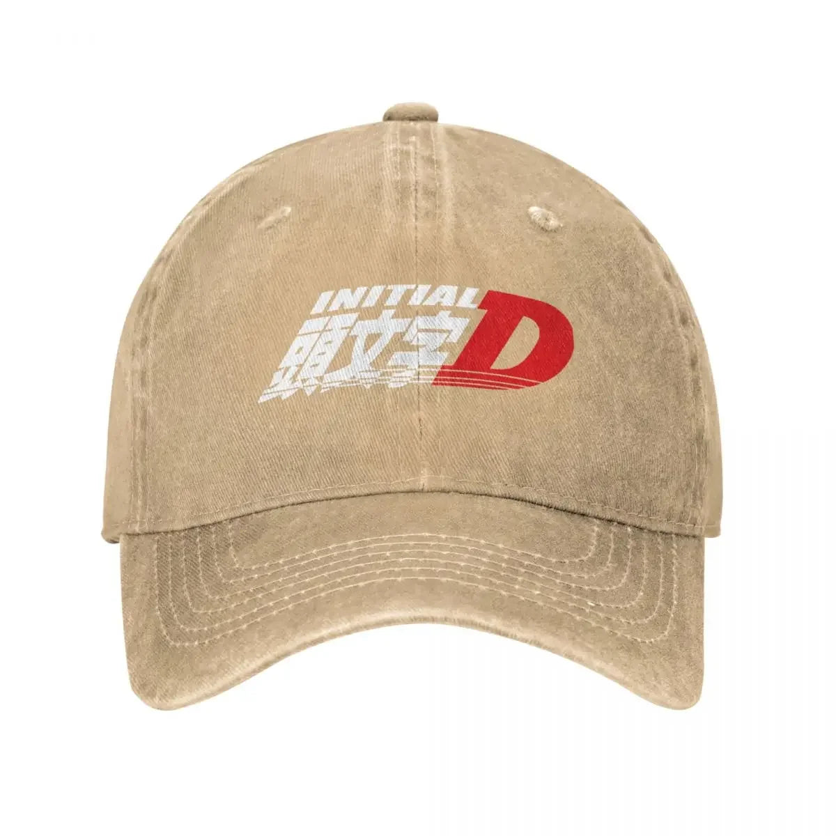 Anime Initial D Logo Spring Summer Cap Dad Baseball Cap Hip Hop Race Racing Hat Denim Outdoor Travel Casquette