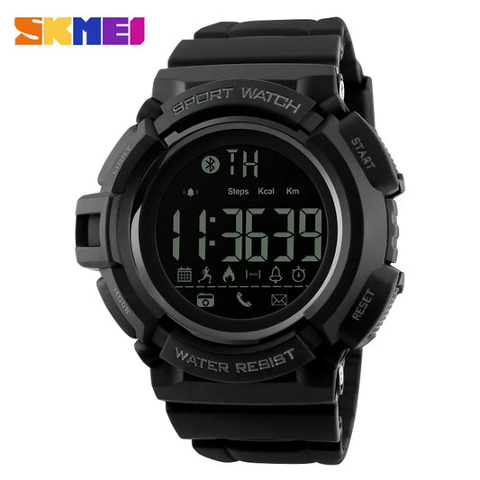 Skmei New Mobile Phone Bluetooth Sports Waterproof Electronic Watch Smart Step Counting Reminder Watch Support IOS Android