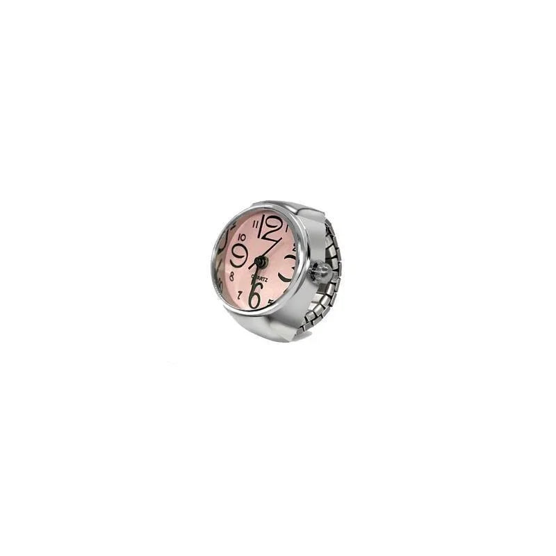 Men Women Creative Round Elastic Quartz Finger Ring Watch Fashion Couple Watch for Lovers