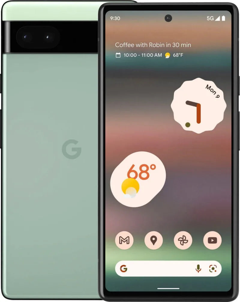 Google Pixel 6A 6GB RAM 128GB ROM 6.1" NFC Octa Core Google Tensor Original Unlocked 5G Cell Phone