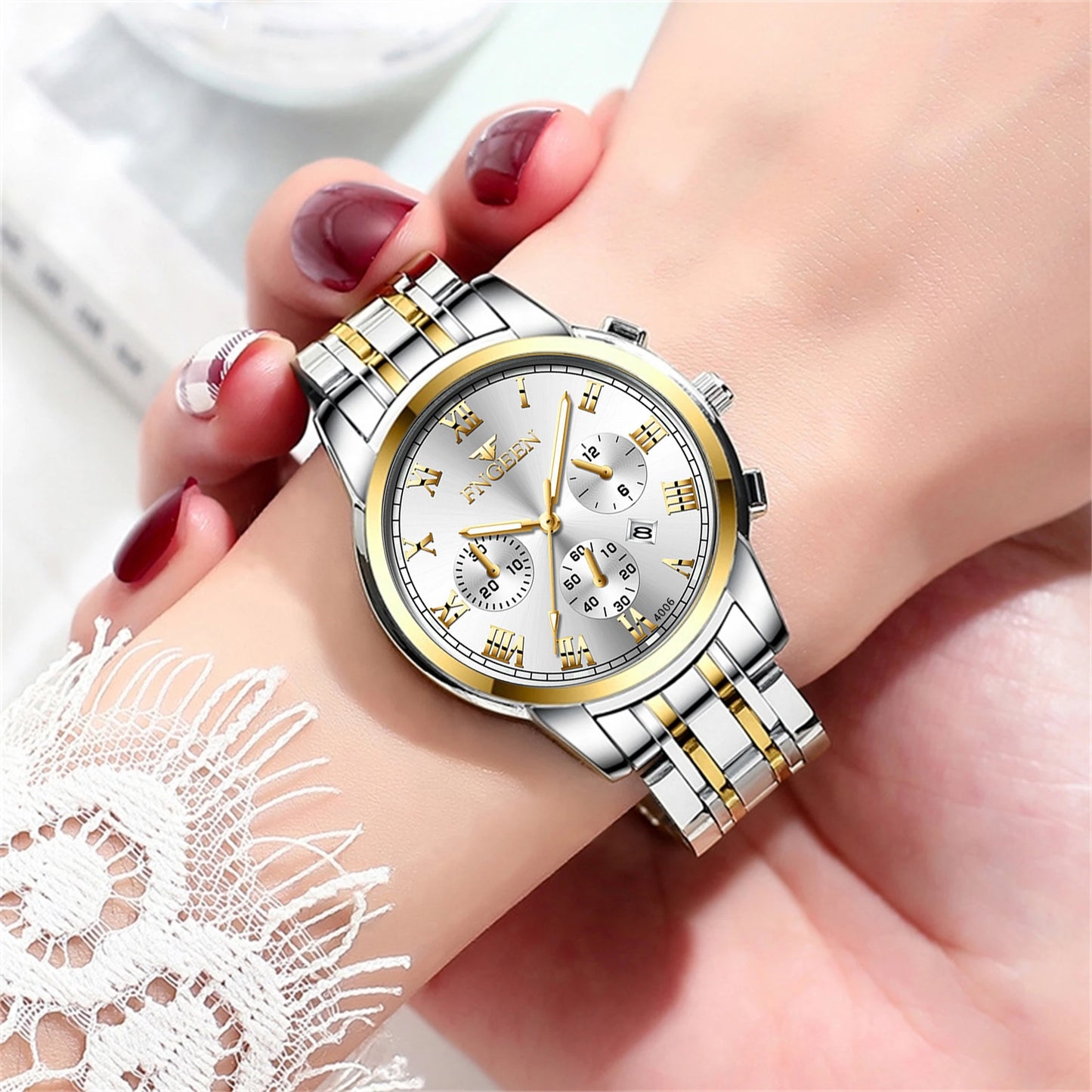 Couple Watch Man woman Luxury Brand Thin Full Mesh Simple Elegant Waterproof Watch Couple Lovers Quartz Business Wristwatch gift