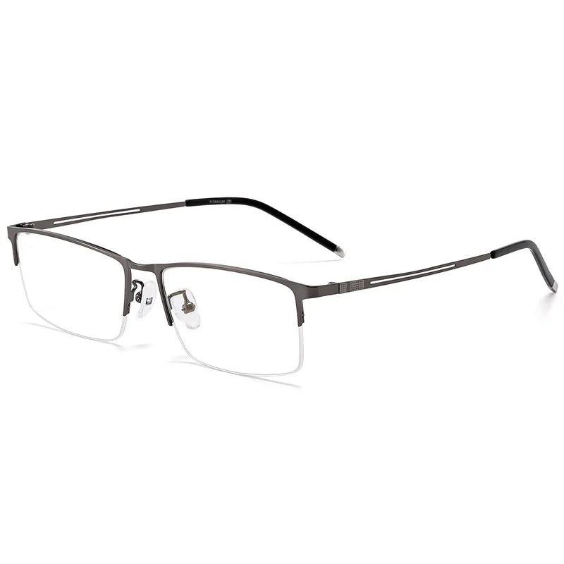 Reven Jate 990070 Spectacles Optical Fashion Light Eyeglasses Frame For Men Eyewear Half-rim Glasses with 3 Optional Colors
