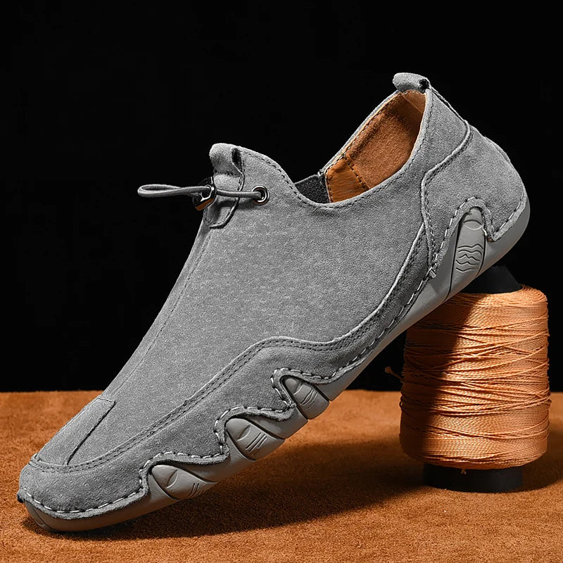 Mens Shoes Casual Luxury Brand Summer Men Loafers Genuine Leather Moccasins Light Breathable Slip on Driving Flats Boat Shoes