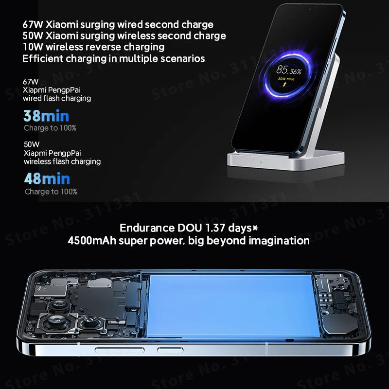 Xiaomi Mi 13 Global ROM Snapdragon 8 Gen 2 Cellphone 120Hz OLED Screen 50MP Leica Camera 67W Fast Charger IP68 MIUI 14